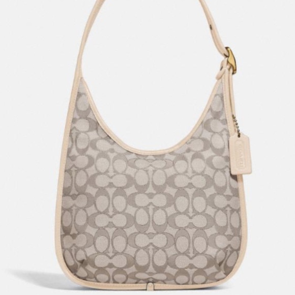 Coach Ergo Shoulder Bag In Signature Jacquard Beige Original Packaging